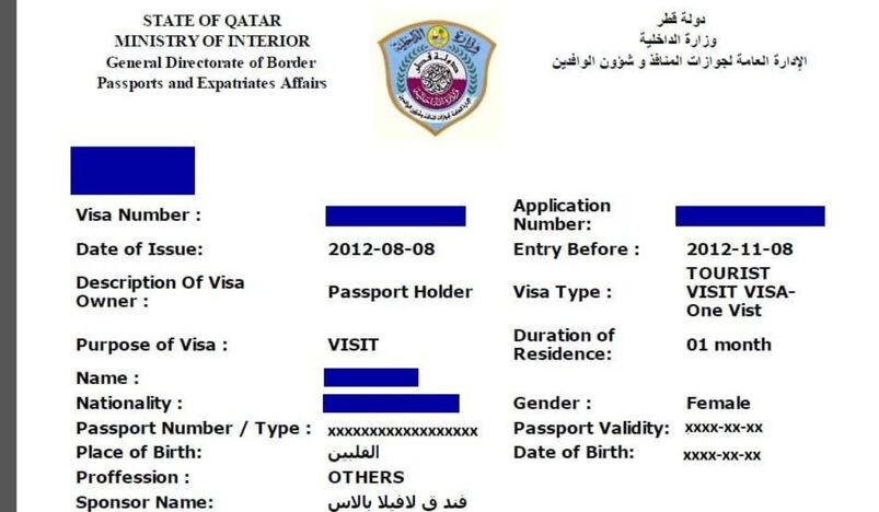 Qatar VISA online